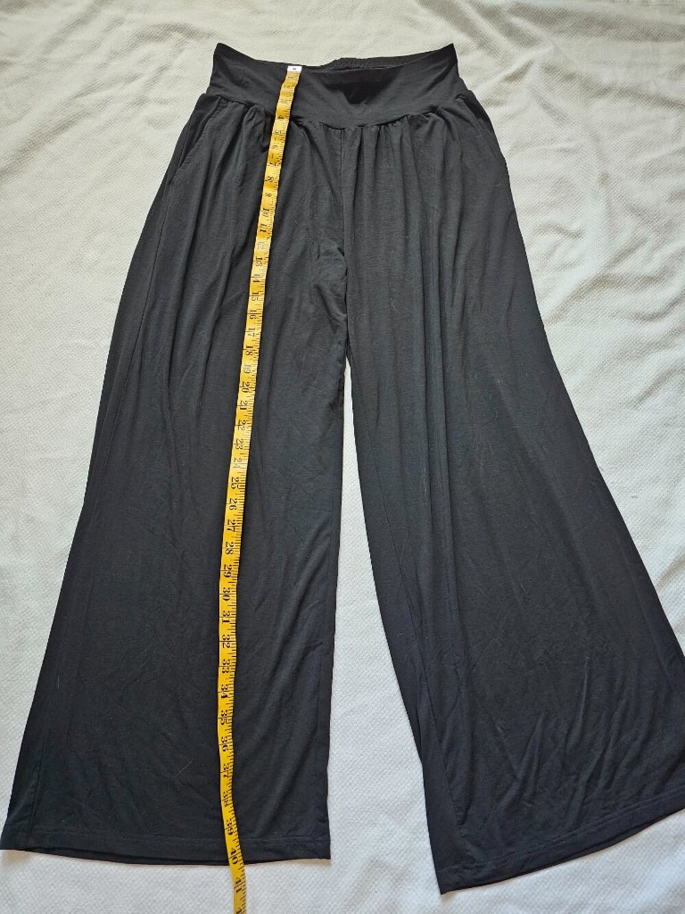 WIWI Large black pajama lounge pants - Picture 6 of 8